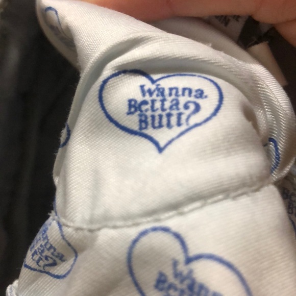 light blue denim shorts. low rise, distressed - Picture 4 of 4